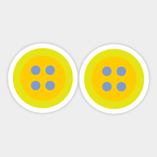 Chartreuse Buttons Sticker